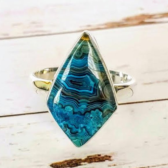 The Girl With Kaleidoscope Eyes Jewelry - Artisan Laguna Lace Sterling Ring